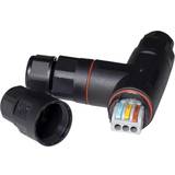 Electrical Installation Materials Zink 3-Pole 3-Way Fast Fit Connector 3-Way Cable Connector Black