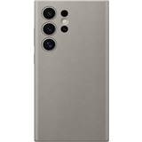 Beige Mobile Phone Cases Samsung Galaxy S24 Ultra Vegan Leather Case Taupe