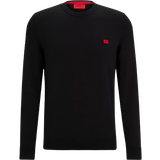 Hugo Boss M - Men Jumpers Hugo Boss Knitted Sweater - Black