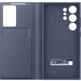 Status Window Wallet Cases Samsung Galaxy S24 Ultra Smart View Wallet Case Violet