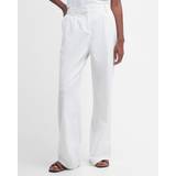 Barbour Women Trousers & Shorts Barbour Women's Somerland Womens Linen Trousers White
