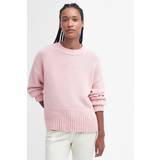 Barbour Women Tops Barbour Women's Clifton Womens Knitted Jumper Shell Pink shell pink