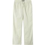 Stripes Trousers LMTD Tipsy Straight Pant - Turtledove/Créme De Menthe Stripes (13227401)