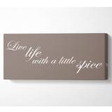 Live Life with Little Spice Multicolored Framed Art 162.5x71