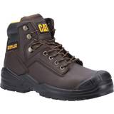 Brown Work Clothes Caterpillar Striver Bump Toe Safety Work Boots Brown