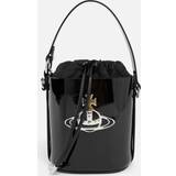 Black Bucket Bags Vivienne Westwood Daisy Patent-Leather Bucket Bag Black