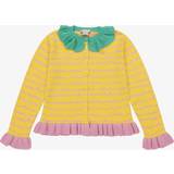 Yellow Cardigans Stella McCartney Kids Girls Yellow Pineapple Knit Cardigan