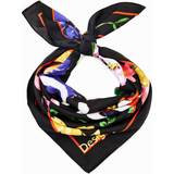 Women - Yellow Scarfs Desigual Floral square scarf MATERIAL FINISHES U