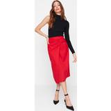 Red Skirts Trendyol Collection Rock Rot Midi für Damen