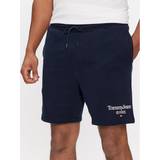 Tommy Hilfiger Men Shorts Tommy Hilfiger Logo Graphic Relaxed Fit Sweat Shorts DARK NIGHT NAVY