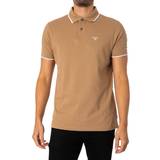 Barbour T-shirts & Tank Tops Barbour Easington Polo Shirt Military Brown