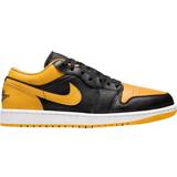 Men - Yellow Shoes Nike Air Jordan 1 Low M - Black/White/Yellow Ocher