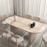 Homary Butterfly Leaf Whitewash Dining Table 70x200cm