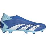 Women - adidas Predator Football Shoes adidas Predator Accuracy.3 Laceless Firm Ground - Bright Royal/Cloud White/Bliss Blue