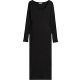 H&M Mama Ribbed Bodycon Maternity Dress Black (1116340005)