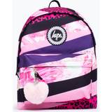 Hype Bags Hype Pink Stripe Crest Backpack