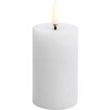 Uyuni Bloklys Smeltet Nordic White LED Candle 7.5cm