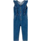 Sleeveless Jumpsuits Children's Clothing Name It Denim Jumpsuit - Dark Blue (13224824)