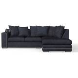 Divan Sofas Furniture 786 Cruise Corner Charcoal Grey Sofa 225cm 5 Seater