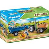 Playmobil Toys on sale Playmobil Country Tractor with Harvesting Trailer 71249