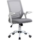 Padded Seat Chairs Vinsetto Ergonomic Grey Office Chair 104cm