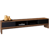 Ebern Designs Larksville Walnut/Black TV Bench 190x45cm