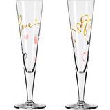 Ritzenhoff Drinking Glasses Ritzenhoff champagnerglas 2er-set goldnacht f23 Trinkglas 20cl 2Stk.
