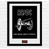 GB Eye Framed Art GB Eye AC/DC For Those About to Rock Collector Print 30.5x41cm Framed Art