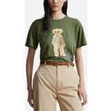 Green - Women T-shirts Polo Ralph Lauren Bear Cotton T-Shirt Green