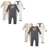 Green Jumpsuits Children's Clothing Hudson Baby Unisex Baby Cotton Coveralls Forest 6-Piece, 12-18 Months