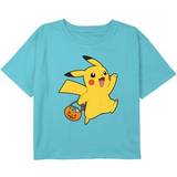 Nintendo T-shirts Nintendo Girl's Pokemon Halloween Trick-or-Treating Pikachu Child T-Shirt Blue