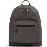 Brown School Bags Michael Kors MK Hudson Logo Backpack Brown/black NS