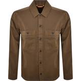 Men Outerwear on sale BOSS Locky Overshirt Jacket Brown