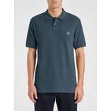 Men - Orange T-shirts & Tank Tops Paul Smith Mens Indigo Regular Fit Zebra Polo Shirt Blue