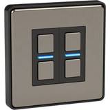 Wall Switches Smart Wireless Stainless Steel 2 Gang Switch Lightwave