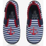 Playshoes Children's Shoes Playshoes Blue & White Striped Slippers