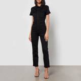Jumpsuits & Overalls Good American The Fit For Success Stretch-Denim Jumpsuit Black