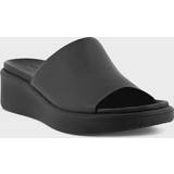 Ecco Sandals ecco Women's Flowt Luxery Wedge Slide Sandal, Black, 10-10.5
