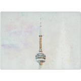 Glass Chopping Boards East Urban Home Tempered Glass the CN Tower Toronto Chopping Board