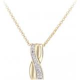 Diamant L'Eternel Crossover Pendant Necklace - Gold/Diamonds