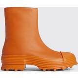 Orange Boots Flat Ankle Boots CAMPERLAB Woman colour Orange
