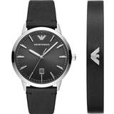 Emporio Armani Men Wrist Watches Emporio Armani Ruggero Black AR80064SET