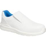 White Work Shoes Portwest Compositelite Slip On Safety Trainer White