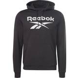 Reebok Clothing on sale Reebok Identity Fleece Stacked Logo Pullover Sweatshirt Black Man