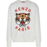Kenzo Clothing Kenzo Gray Paris Lucky Tiger Sweatshirt PALE GREY