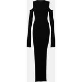 Black - Long Dresses Rick Owens Black Cutout Maxi Dress 09 Black