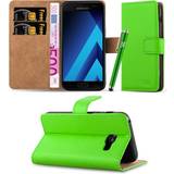 Green Wallet Cases Lime For Galaxy A3 2017 Premium Leather Wallet Case Green