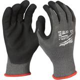 Milwaukee Cut Level Dipped Work Gloves Black Grey Pack of