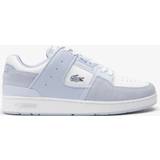 Lacoste Women Shoes Lacoste Women's Court Cage Leather Trainers Light Blue White