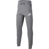 Grey - Sweatshirt pants Trousers Nike Kid's Sportwear Club Fleece Sweatpants - Carbon Heather/Cool Gray/White